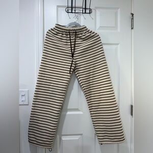Striped Bottoms in Cream and Brown